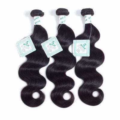 8A Brazilian Body Wave Virgin Hair Weave Bundles Top Remy Human Hair Extension Natural Black