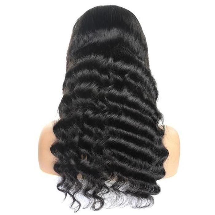 Wholesale Wigs Human Hair 10A Grade Transparent Lace Deep Wave 30 Inch Frontal Wig