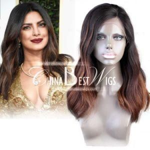 Virgin Hair Ombre Color Lace Front Wig
