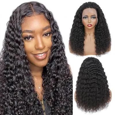 Kbeth 28 30inch Deep Wave HD Transparent Lace Frontal Human Hair Wigs for Black Women Wet and Wavy Brazilian Deep Curly Lace Front Wig