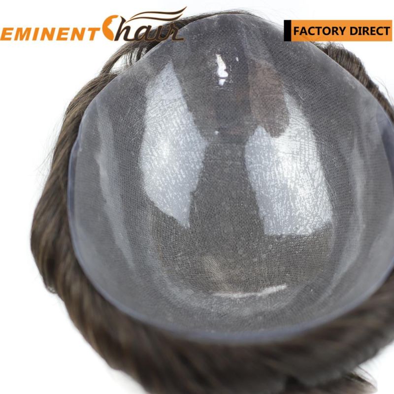 adhesive Indian Hair Skin Stock Hair System
