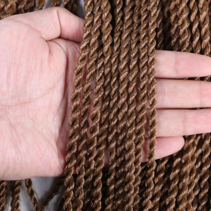 Ombre Brown High Quality Low Temperature Fiber Synthetic Senegalese Twist Crochet Braiding Hair Extension