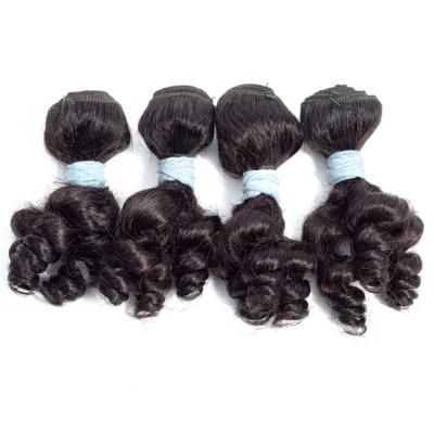 Brazilian Human Hair Virgin Human Hair Weave Short-Cut Remy Hair Bundles Body Wave Natural Black for Woman