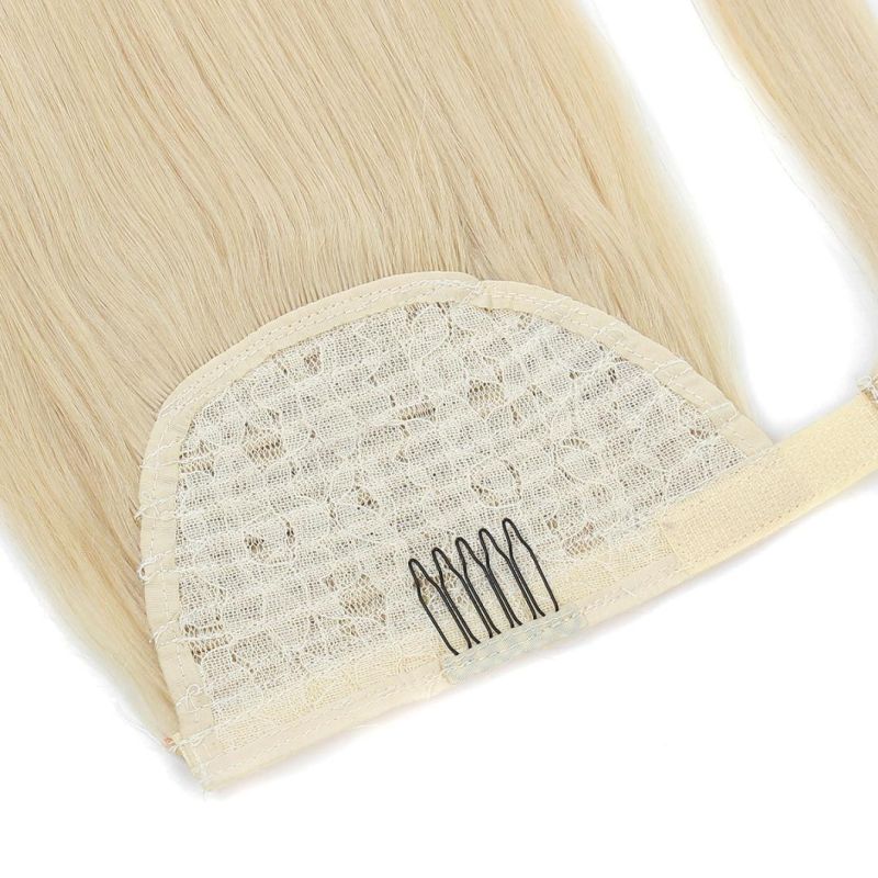 Quality Indian Remy Human Hair Drawstring Ponytail/ Wrap Around Ponytail Hair Extensions