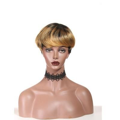 Brazilian Virgin Short Human Wigs for Women Ombre Wigs Human Hair T1b/27