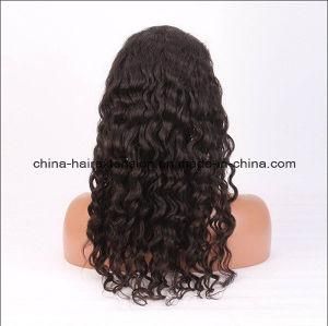 Curly Chinese Virgin Human Hair Full Lace Wigs