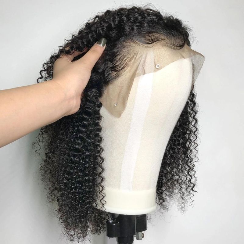 Afro Kinky Curly Brazilian Human Hair Lace Wig