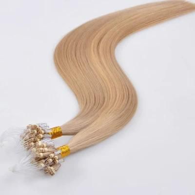 100% Human Hair Micro Link Hair Extensions Straight Wholesale Hair Extension.