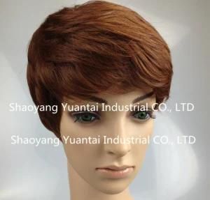 Dyed Bright Color Synthetic Hair Wig for Woman/ Human Hair Feeling
