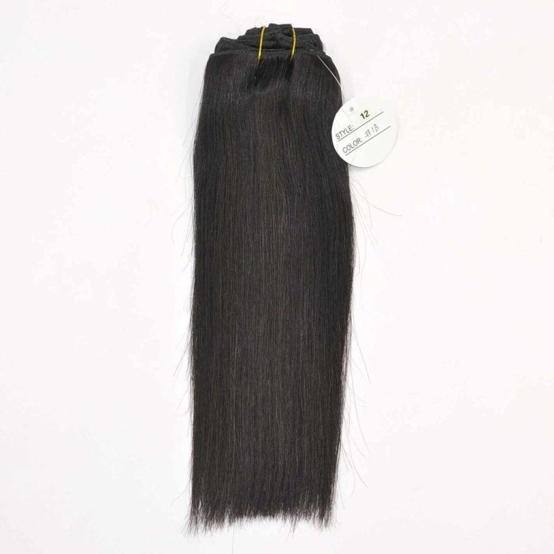 Natual Black Color Remy Human Hair Extensions