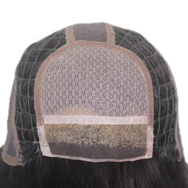 Hair Replacement Systems for Women Integration with Silk Top and Bleach Knots Front