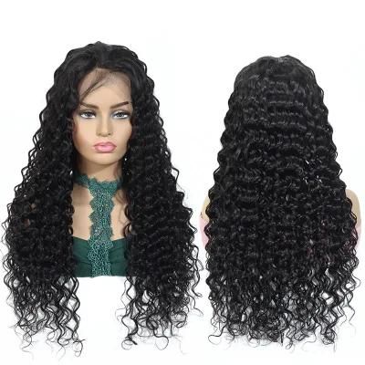 Kbeth Natural Black Color Cuticle Aligned Unprocessed Virgin Human Hair Straight Body Wave Kinky Kurly Deep Wave Lace Frontal Wig