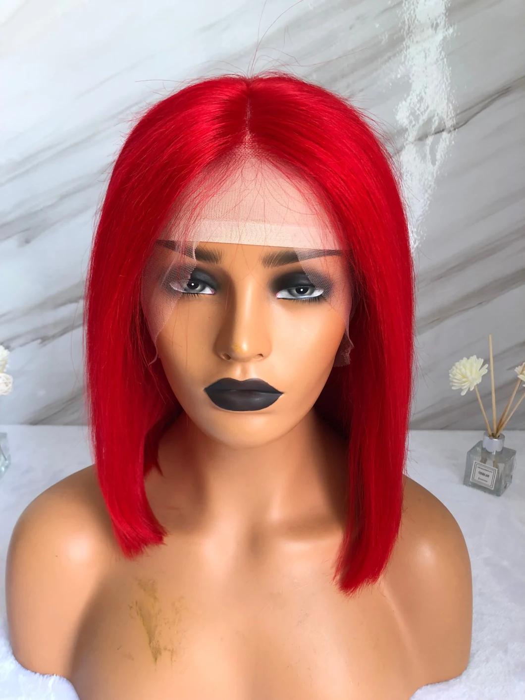 Fast Delivery Bob Lace Wig Virgin Raw Human Hair Wig for Womens