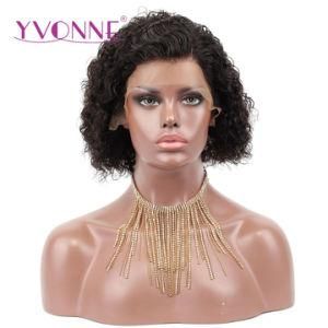Yvonne Short Pixie Cut Wig Water Wave Lace Front Human Hair Wigs New Design Brazilian Remy Hair Natural Color