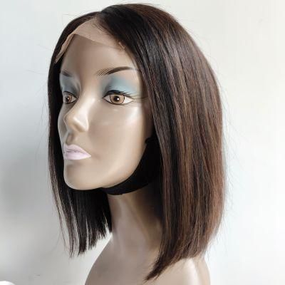 Wholesale 100% Human Hair Full Lace Wig and Natural Color Bob Lace Wig