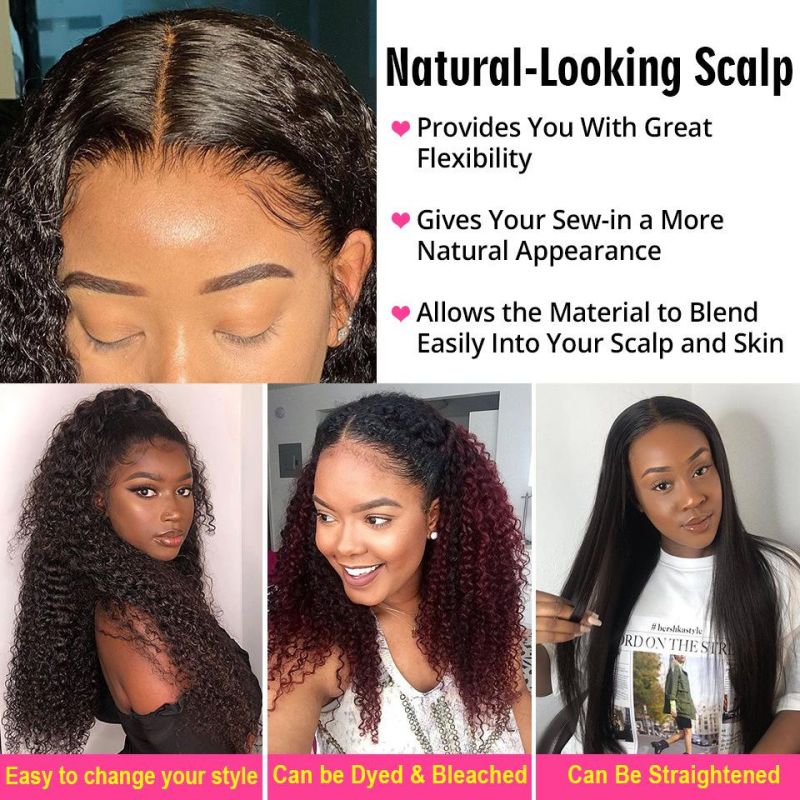 150% Density Brazilian Curly Wave Lace Front Wig with Baby Hair Pre Plucked Bleached Knots (14′ ′)