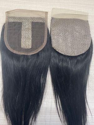 Virgin Hair 10 a Frontal Closure Hair Silk Closure Machine Made Silk Closure