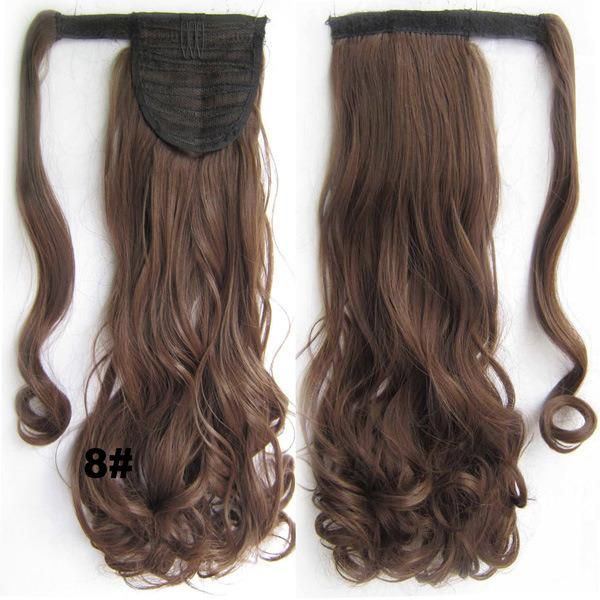 Kbeth Human Hair Extension Ponytail Style Sexy Red Wine Color Body Wave 2021 Long Lasting Custom Accept 10A Ponytails Extensions for White Lady in American