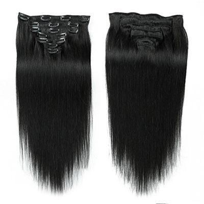 Aviva Brazilian Hair Extension Clip in Human Hair Extension 18inch 7PCS for Full Head (AV-CHL07-18-1B)