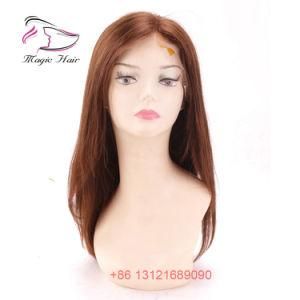 Color 4# Brazilian Indian Peruvian Malaysian Virgin Hair Lace Front Wigs