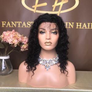Best Sales Virgin Hair Deep Wave Lace Frontal Wig in Pre-Pluck Natural Hair Line with Factory Price Fw-001