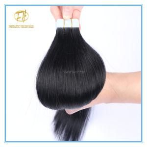 Customized Color High Quality #1 Jet Black Double Drawn Tape Hairs Extension Hairs with Factory Price Ex-039