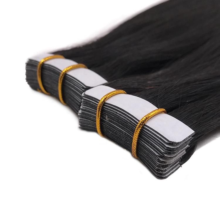 Wholesale 10A Grade Double Drawn Straight 100% Virgin Brazilian Human Hair Tape in Hair Extensions