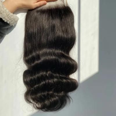 Hot Sale Body Wave Human Hair Korean Lace 6*6 Lace Front Closure