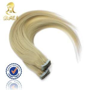 PU Skin Weft Hair Extension Blonde Color Human Hair Products Wholesale