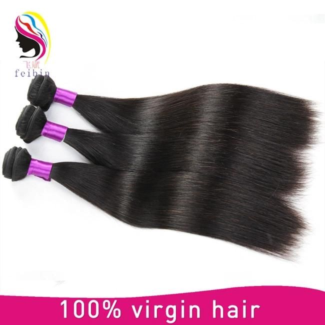 Nice Quality 100% Straight Silky Human Hair Brazilian Virgin Hair