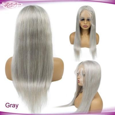 Grey Dyed Hair Extensions Wigs High Quality for African American