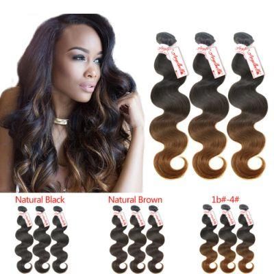 Angelbella Peruvian Hair Weaves Double Layer Body Wave Natural Brown 95-100g Shedding Free Pure Virgin Human Hair Cuticle Aligned Hair