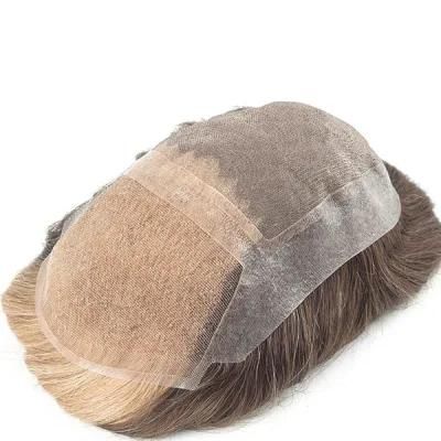 Mono PU Back Sides Lace Front with Dye After Front Hair Pieces