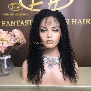 Hot Sell Brazilian/Indian Virgin/Remy Human Hair Full/Frontal Lace Wig with #1b Color
