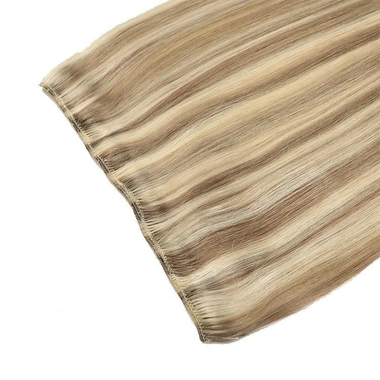 Wholesale 12A 100% Cuticle Aligned European Halo Clip in Hair Extensions #P18/60