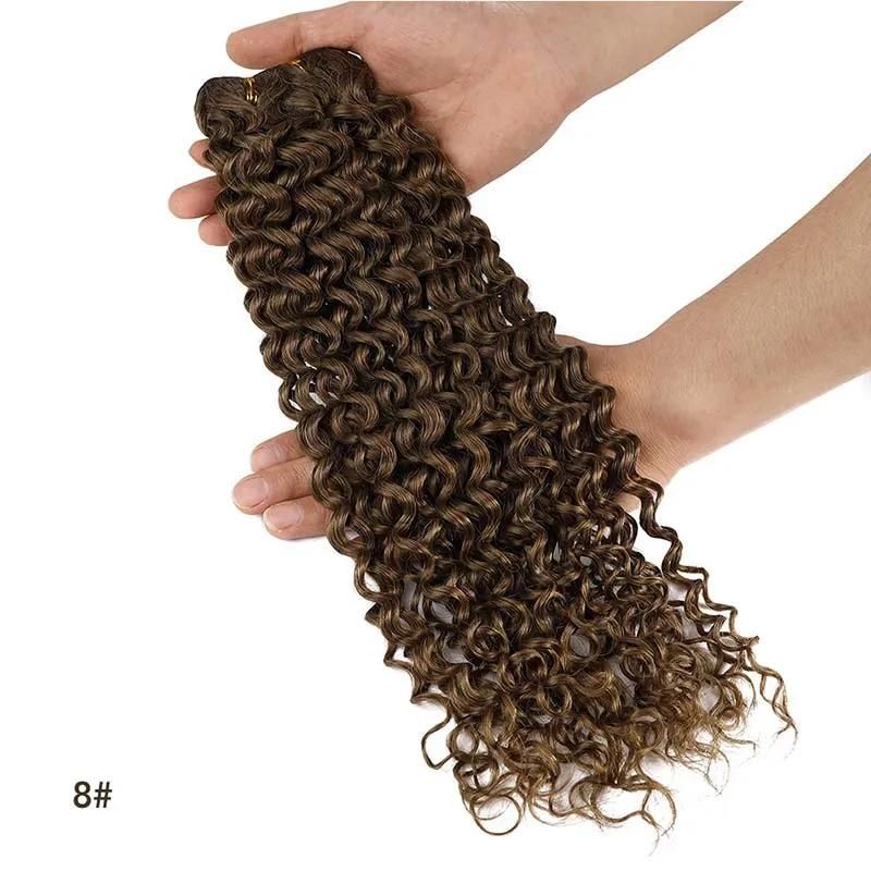 Remy Kinky Curly Colorful Human Hair Extensions 12-26′′