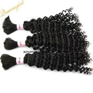 Wholesale Cheap Raw Virgin Remy Braid Human Hair Extension Curly Chinese Hair Bulk Without Weft