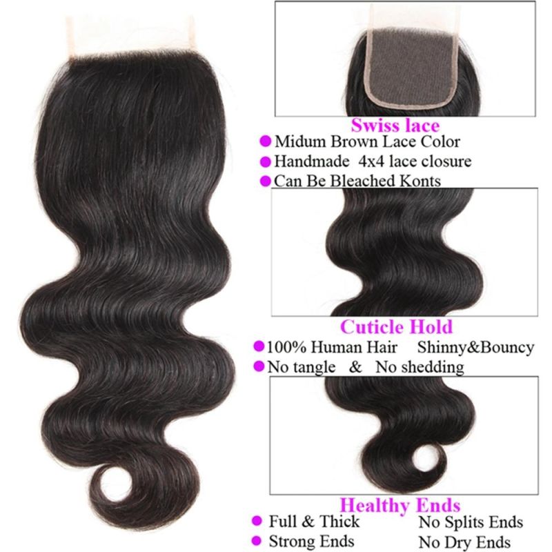 Kbeth Body Wave Lace Frontal Toupees for Ladies Trendy 16inch Cheap Price Closures Indian 100 Percent 4X4 Special Design Toupees From China Supplier