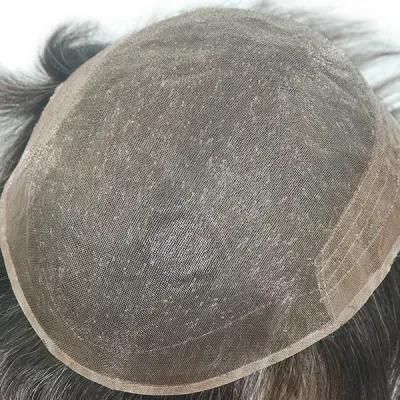 Ljc692: Fine Welded Mono 100% Human Hair No Surgical Hair Replacement Systems