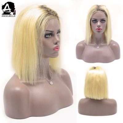 Angelbella Wholesale Frontal Wigs 4#/613# Virgin Human Hair Lace Front Wig with Baby Hair