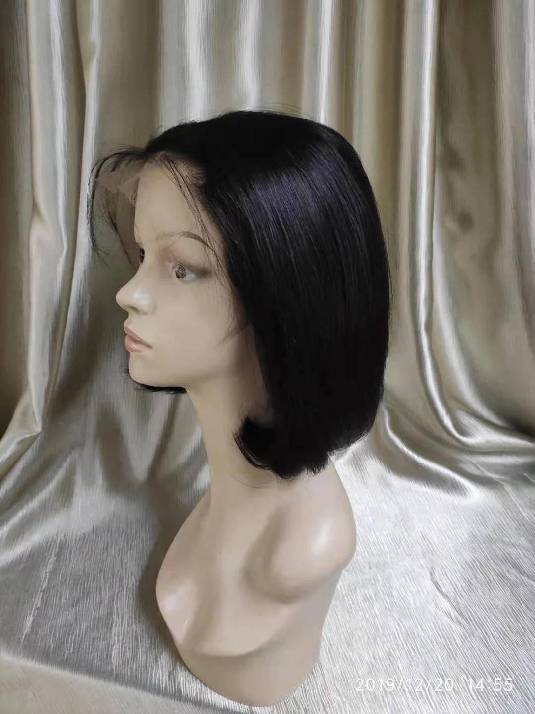 Short Brazilian Human Hair Lace Frontal Bob Wigs