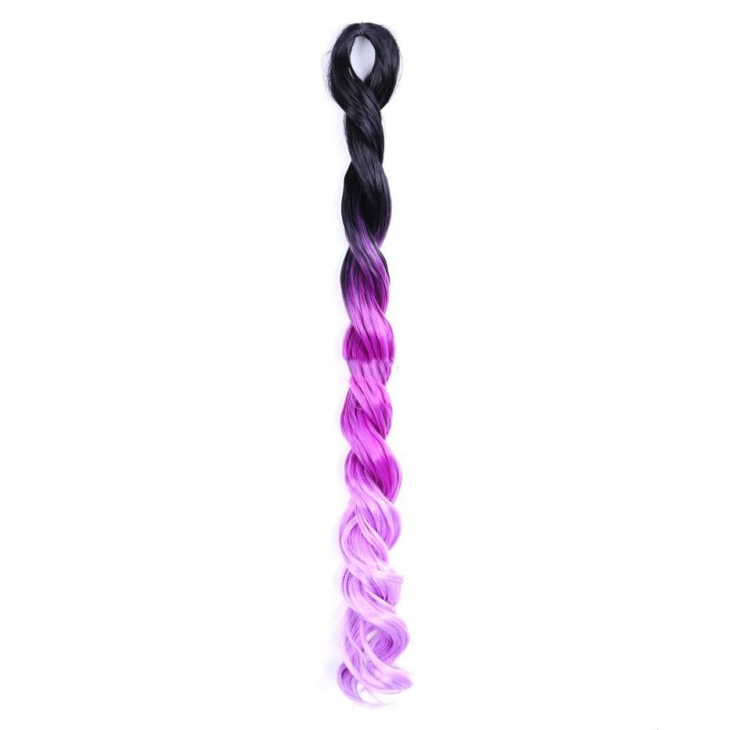 20inch Synthetic Fiber Jumbo Crochet Braids Deep Wave Hair Ombre Braiding Hair Extensions