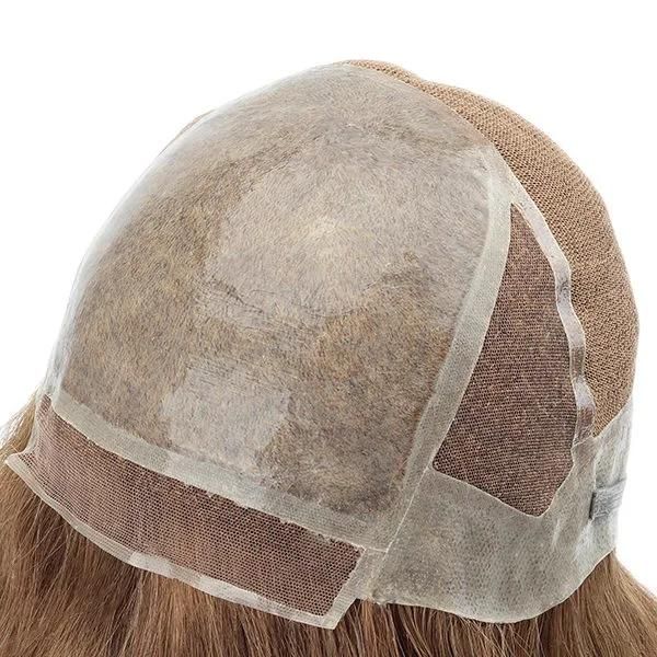 Lw4874 Lace Combine with Silicon Injected Very Natural Medical Human Hair Wig