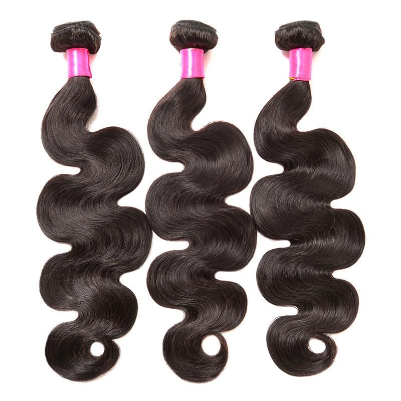 Wholesale Cheap Top Quality 100% Brazilian Virgin Remy Human Hair Extension Body Wave Natural Hair Weft Extension Weaves Black (BHF-LBB1240)