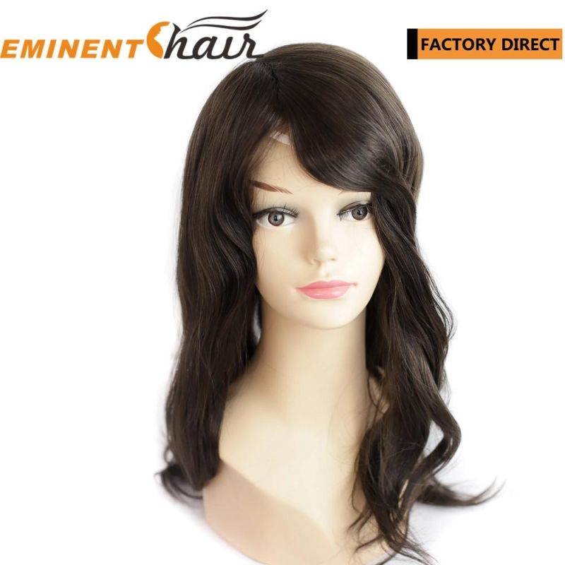 Human Hair Mono Lace Front Women Hair Replacement