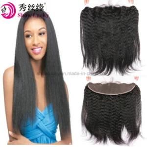 Wholesale 9A Hair Cuticle Remy Human Hair Extension Mink Peruvian Virgin Hair Italian Yaki Kinky Straight Lace Frontals Closure Pieces