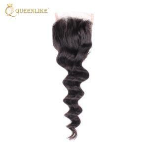 Human Virgin Indian Cuticle Aligned Unprocessed Hair Closure
