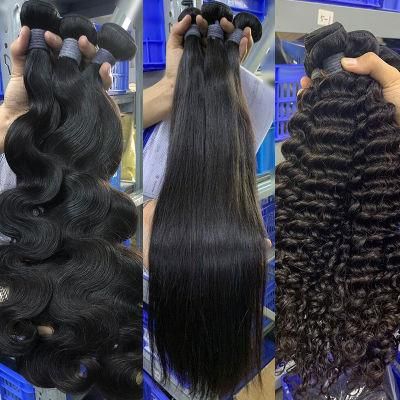 Kbeth Wholesale Cuticle Aligned Raw Hair 100% Unprocessed Mink Virgin Straight Hair Brazilian Hair Bundles with Closure