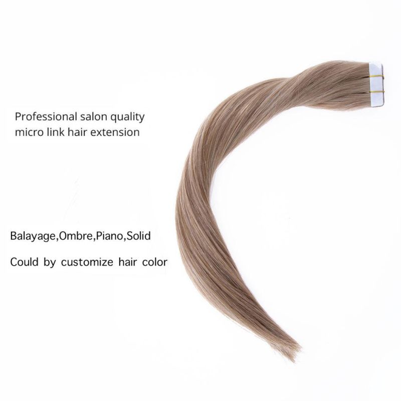 Hair for Woman PU Skin Weft Hand Tied Tape in Adhesives Remy Human Hair Extensions 16" 20" 24" 20PCS/40PCS FedEx Fast Shipping
