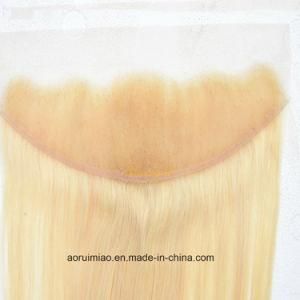 Donor 613 Blond Hair Closure Straight Factory 13X2 European Lace Frontal